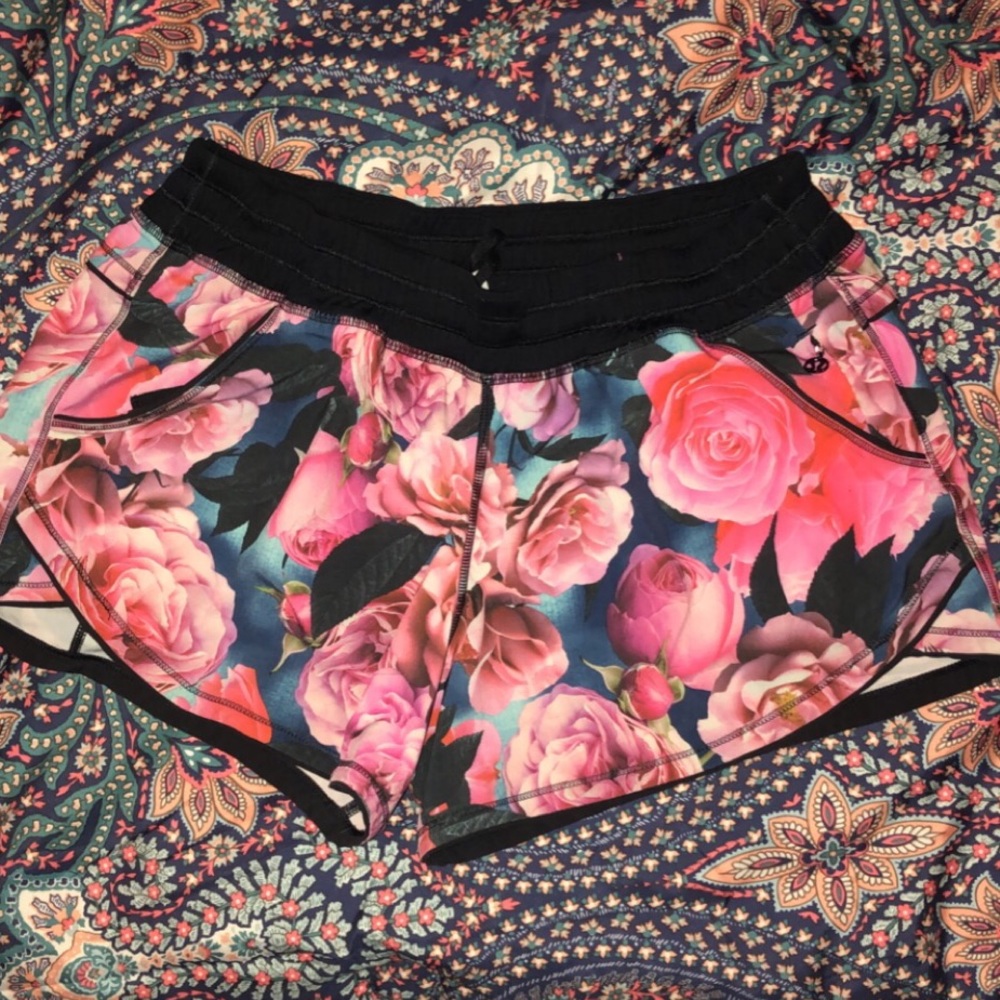Lululemon floral shorts